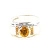 Citrine Oval Cut Gemstone With 925 Sterling Silver Ring For Men's #A977 JL375669299270