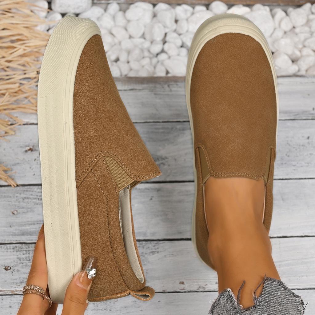 Platform Loafers Women's Spring Autumn New Versatile Fashion Casual Shoes Slip on Flats Plus Size 36-43 Comfortable Footwear