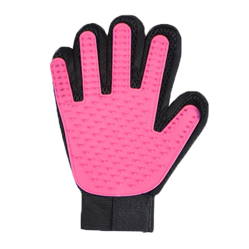 Professional Pet Grooming Glove 2 in 1 Deshedding Brush and Bath Massager for Dogs Cats Rabbits Gentle Hair Remover DeMatting