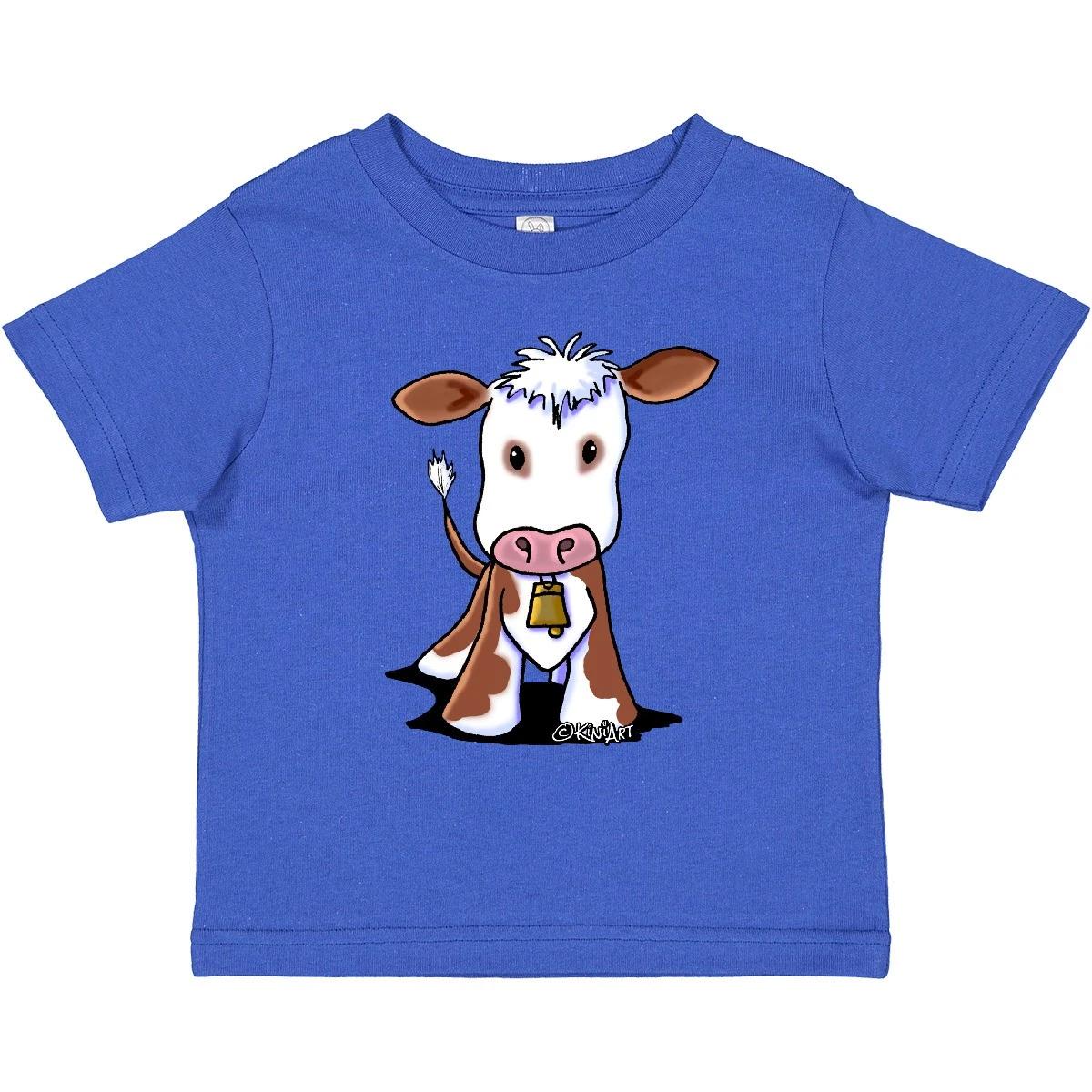 

Inktastic Little Brown Cow Toddler kids boys T-Shirt - KiniArt & White Cute Cartoon More 120