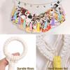 Large Stuffed Animal Hammock Space-Saving Toy Storage Net Polyester Hanging Shelf Plush Organizer for Bedroom Nursery Home Decor