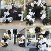 Black White Balloons Garland Arch Kit Birthday Party Decor Latex Ballon Baby Shower Bridal Shower Wedding Anniversary Decoration