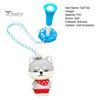 Golf Tee Organizer Cartoon Dog Hanger Plastic Anti Lost Ring Dispenser with Strap Loss Prevention Accessory for Men Women Golfer Patterned Caddy