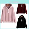 Stylish Unisex Men Women Pullover Hoodie Comfortable Solid Color Sweatshirt For Teens