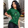 Fashionable butterfly printed T-shirt - short sleeved round neck, comfortable, breathable and soft, perfect choice for spring and summer