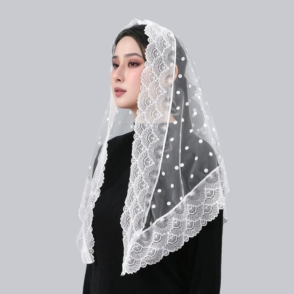 

Vintage Bandanas for Women Cute Triangle Head Scarf Casual Sweet Headscarf Shawl Photography білий