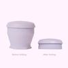 Silicone Folding Water Cup with Lanyard 180ML Reusable Portable Drinking Mug Wide-Mouth