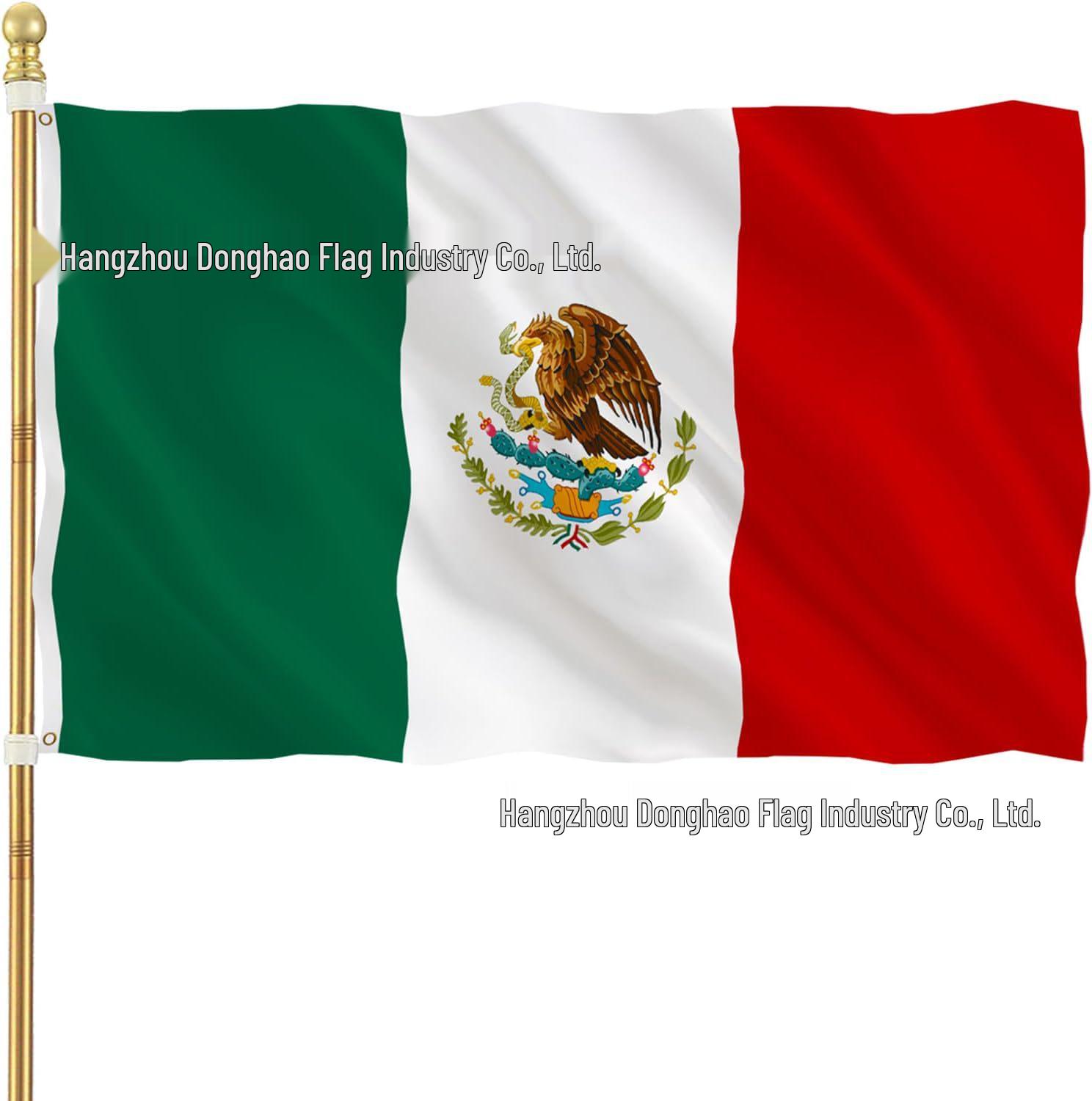 2026 Mexico World Cup Fan Headband & Flag Set - Polyester Sports Accessories for Backpack or Car Mexico Flag