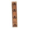 Wall Mount Key Holder Rack with Hooks Decorative Farmhouse Vertical Hanger for Entryway Home