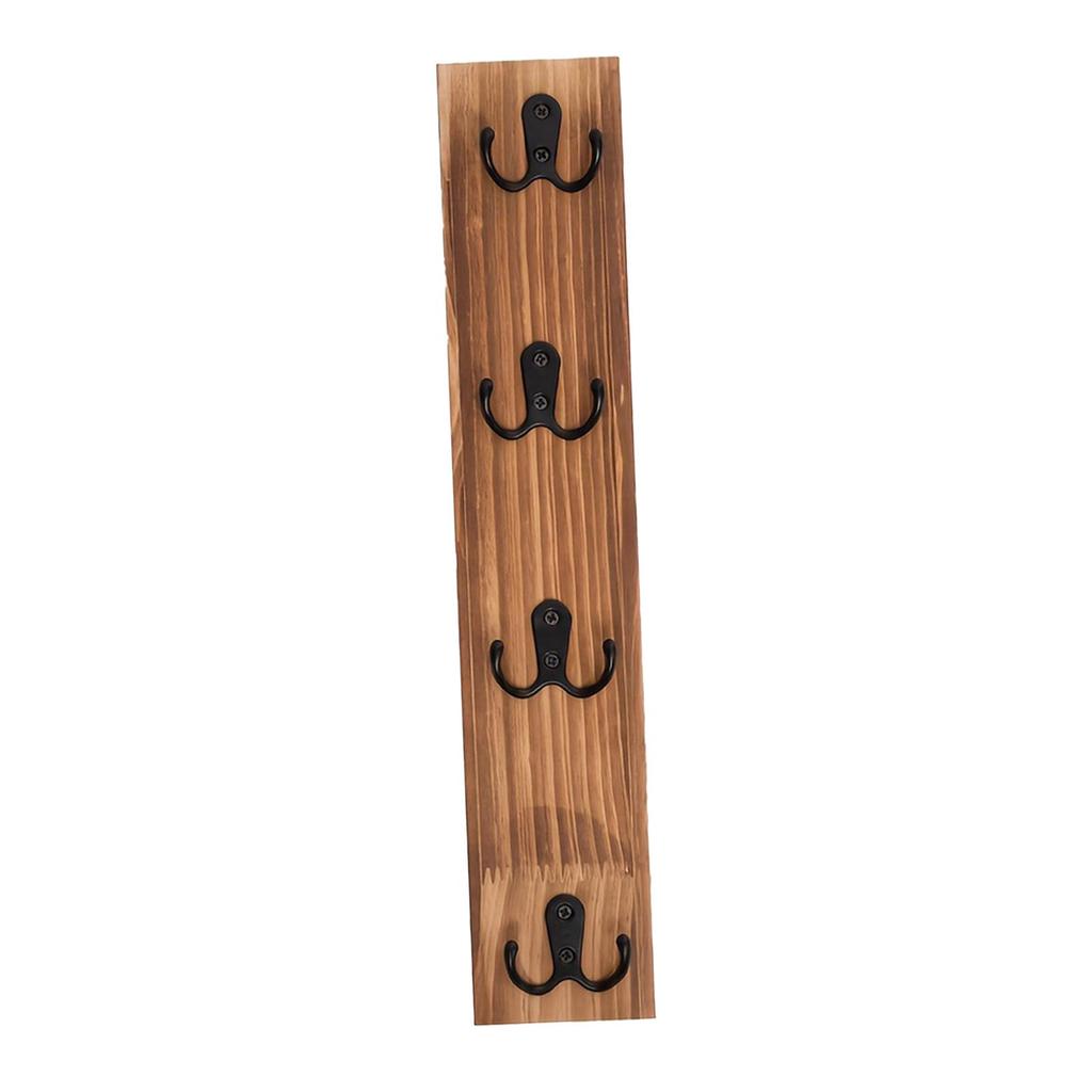 Wall Mount Key Holder Rack with Hooks Decorative Farmhouse Vertical Hanger for Entryway Home