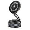 K10 Vacuum Suction Cup Car Magnetic Wireless Charger Foldable 360° Universal Rotating Stand for iPhone Samsung Gym Bath Mirror