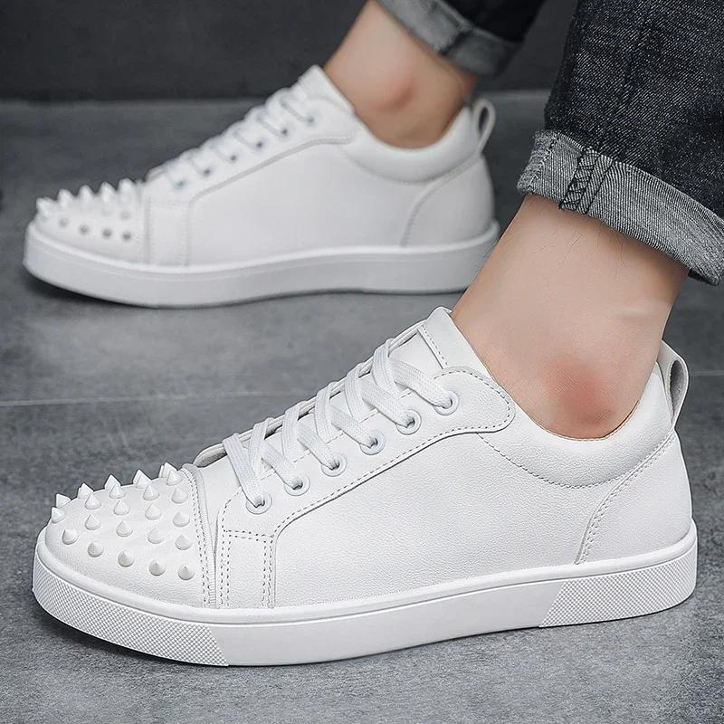 

Comfortable Breathable Studded Sneakers for Men Women Casual Sports Shoes Fashion Lightweight Walking 44 чорний