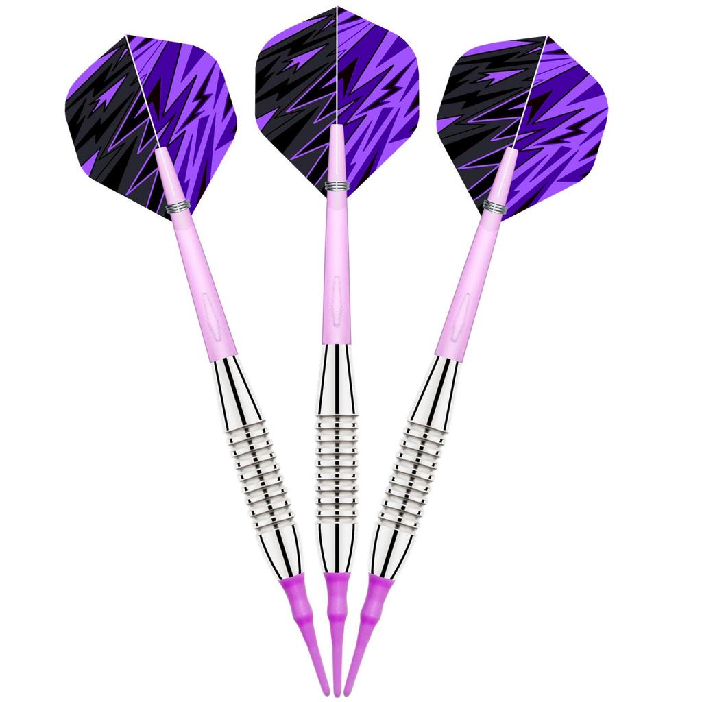 GOODARTS Weiches Leder Dartset mit 18g Transparenten Elektronischen Spitzen