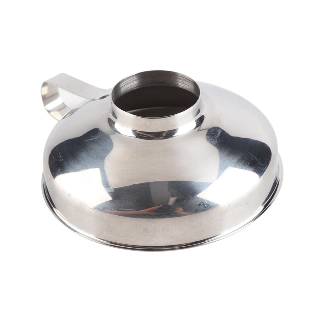 Stainless Steel Household Wide Mouth Canning Jars Funnel With Handle Kitchen Tools #Small Size