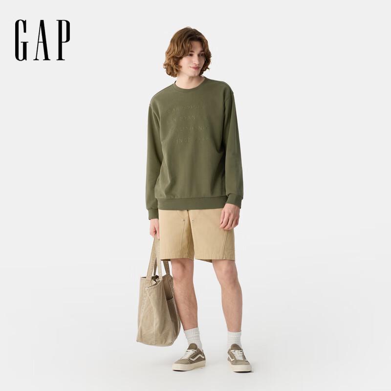 

Толстовка унисекс Gap 2025 весна из французского терри с вышитым логотипом M (170/92A) Asian Size