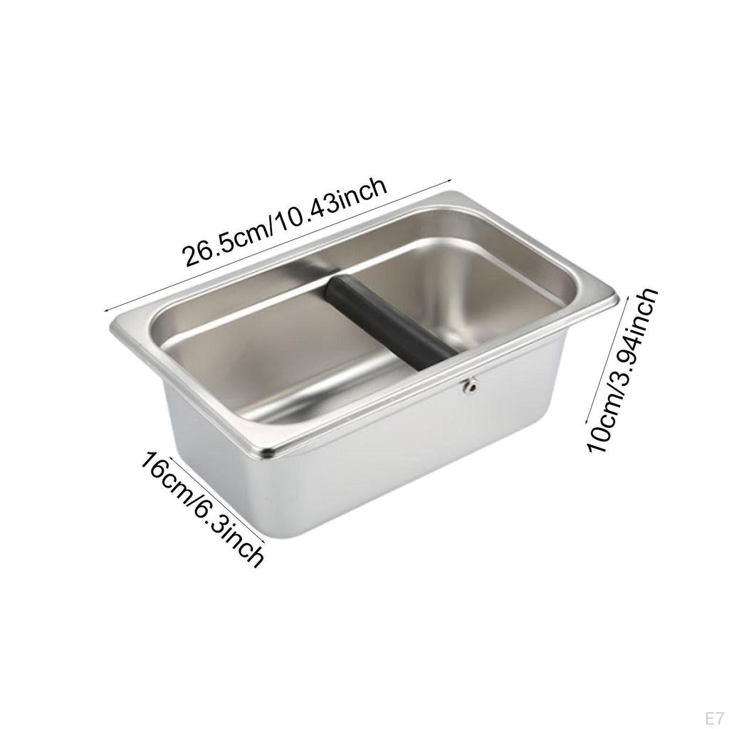 Grounds Tray, Metal Coffee Machine Accessory, Practical Collection, Easy Maintenance, Suitable for