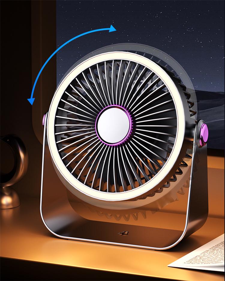 2025 Rechargeable USB Portable Desktop Fan for Dorm & Office