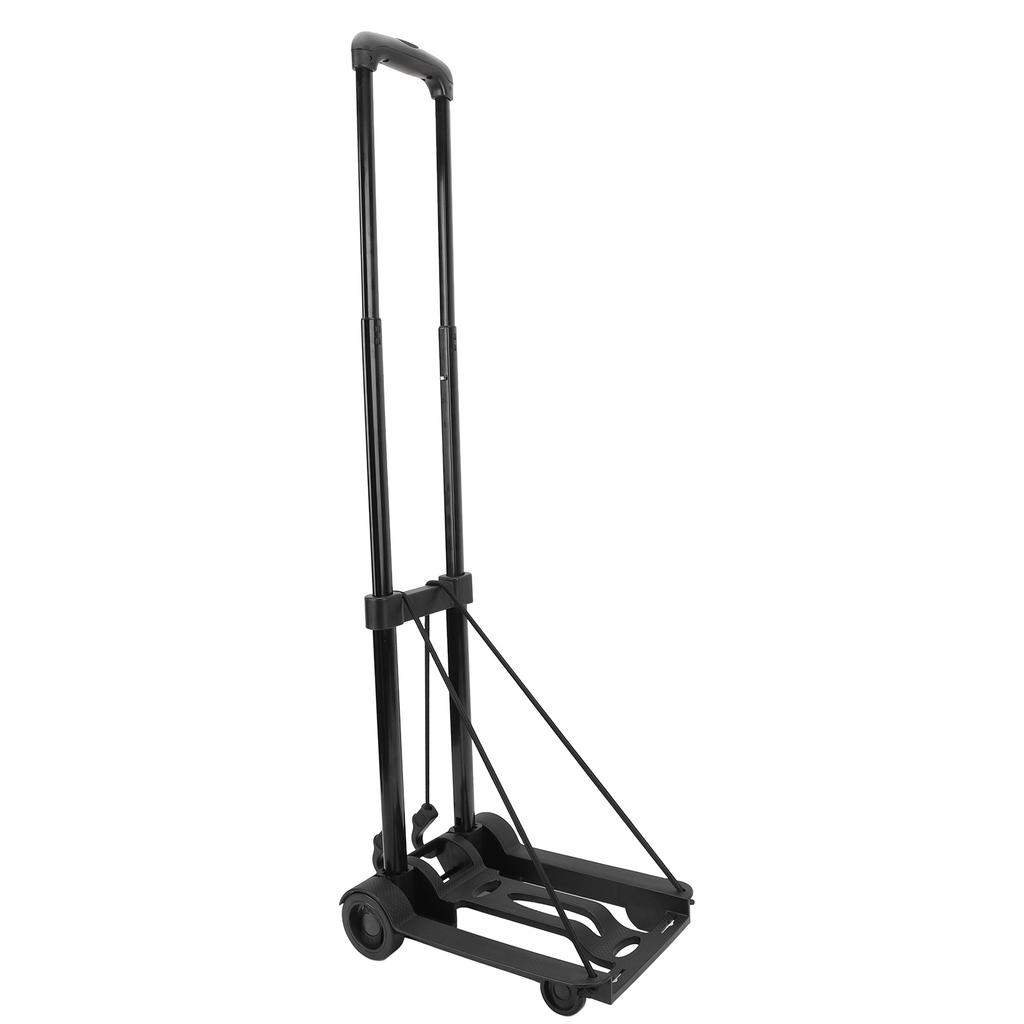 Folding Hand Truck Dolly Portable Lightweight Foldable Luggage Trolley Utility Cart with 2 Wheels