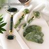 Pink Crystal Jade Roller & Gua Sha Beauty Set for Face, Eye, Body 