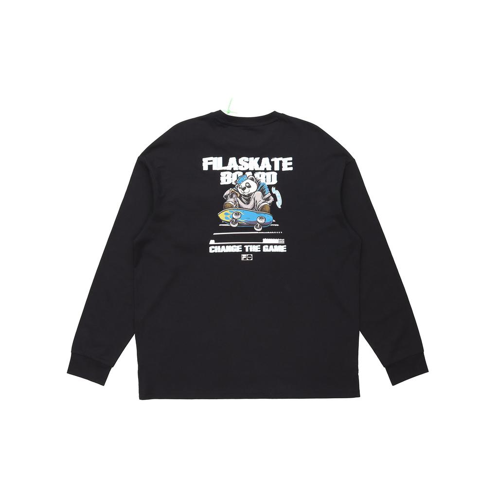 FILA Fusion Letter Pattern Printed Functional Hoodie Men hoodies Black T11M113201F-BK