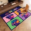 1pc Gorillaz band Print Area Rug - Soft, Washable Non-Slip Indoor Mat, Living Room, Home Office Decorative Rug,Office Decorative