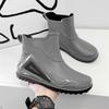 Men Rain Boots Durable Rubber Rain Shoes for Men Trend Outdoor Non-slip Waterproof Hiking Shoes Shaxi Slip on Fishing Shoes 2024