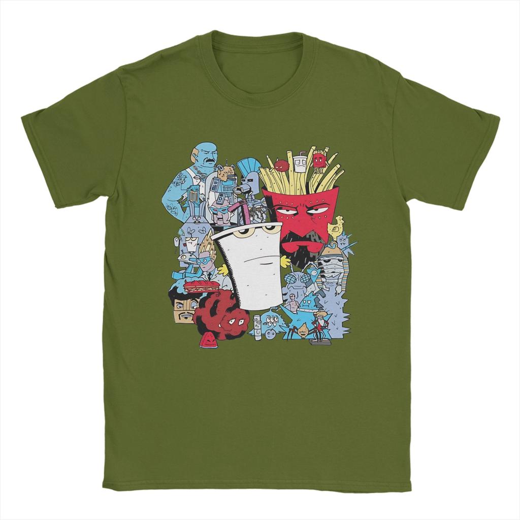 Unisex's Aqua Teen Hunger Force T Shirt 100% Cotton Tops Amazing Short Sleeve Crewneck Tees Plus Size T-Shirts