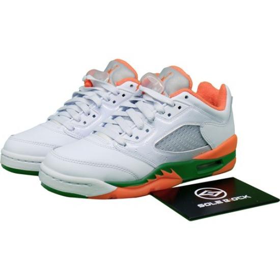

Jordan 5 Retro Low Miami Hurricanes (GS) Brilliant Orange FQ1293-018 EU 37.5 сірий/зелений