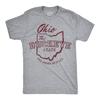 Mens Funny T Shirts Ohio The Buckeye State Sarcastic Graphic Novelty Tee For Men