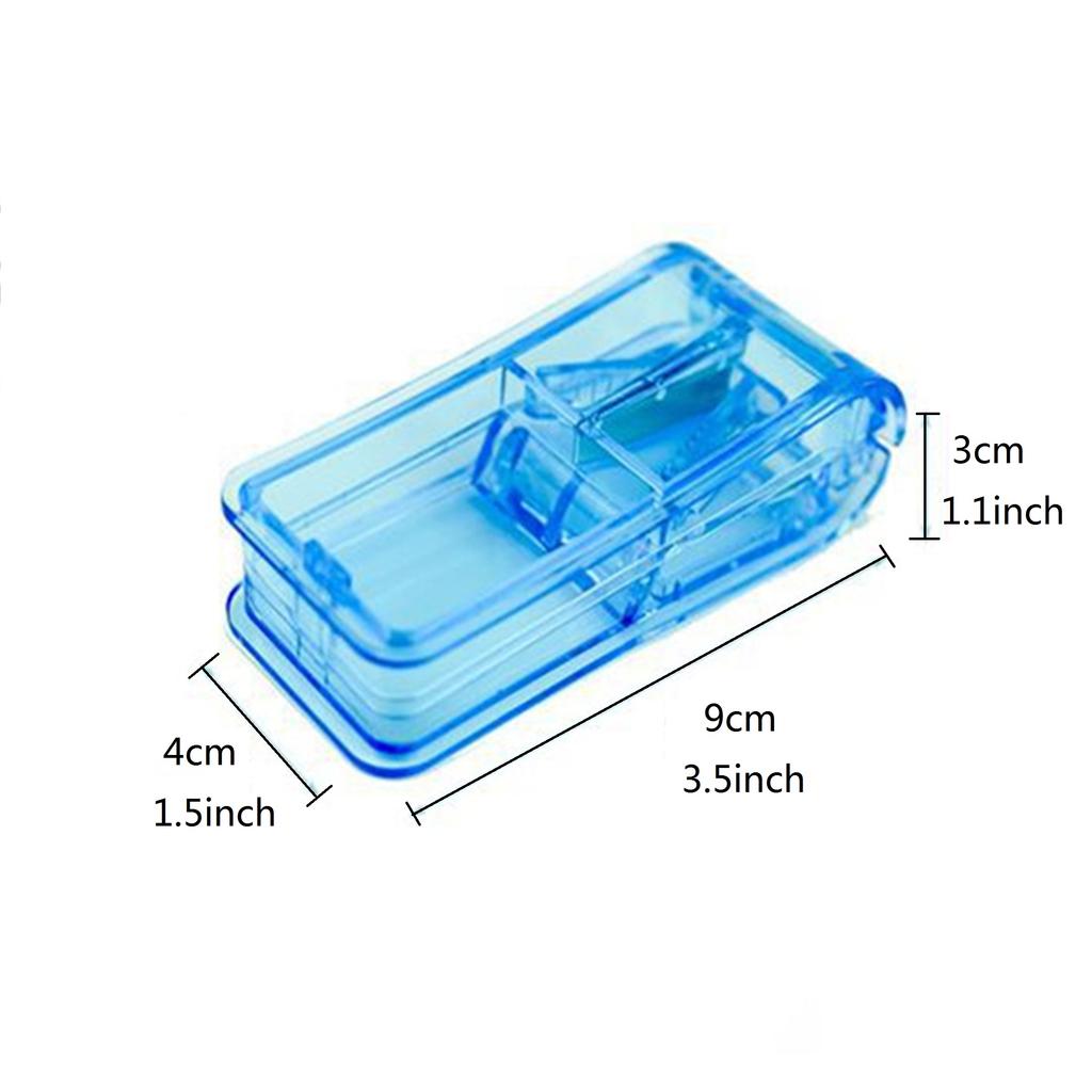 Portable Medicine Tablet Cutter Pill Storage Box Splitter Drug Tablet Cutter Divider Storage Case Pill Medicine Case Health Care