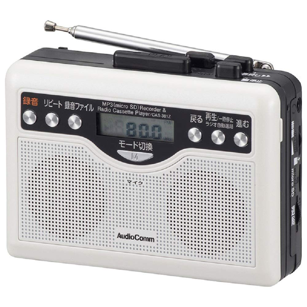 OHM Electric AudioComm Digital Recording Radio Cassette CAS-381Z 07-9886 OHM