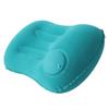 Flocked Inflatable PVC Travel Pillow for Camping and Outdoor Naps