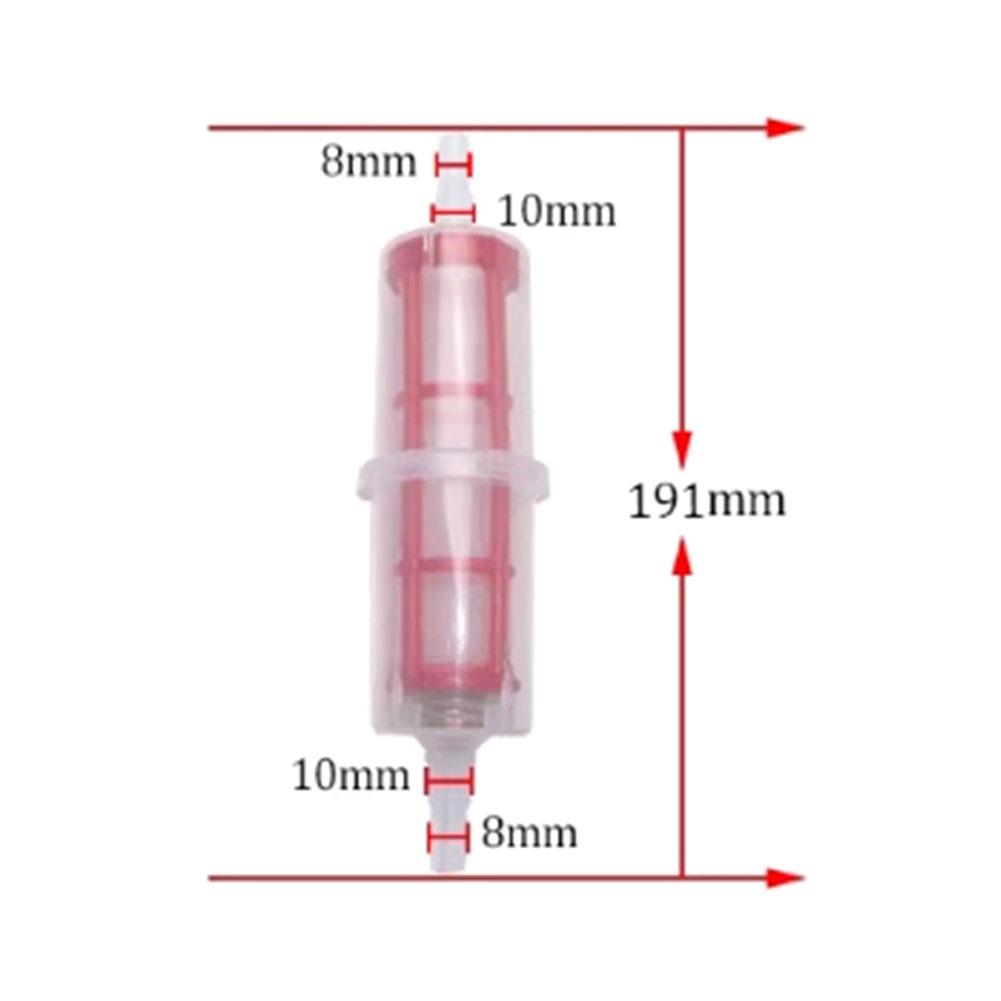 8-10mm Large Inline Diesel Fuel Filter Plastic Motorcycle Car Fuel Filters Universal Automobiles Replacement Accessories