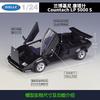 WELLY 1:24 Lamborghini Countach Supercar - Ikonisches Keildesign & Scherentüren, Offiziell lizenziertes Legierungs-Druckguss-Modellauto