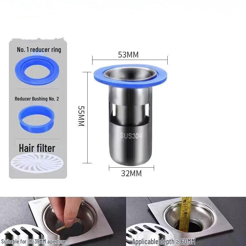 MDNG Round Floor Drain Filter Set