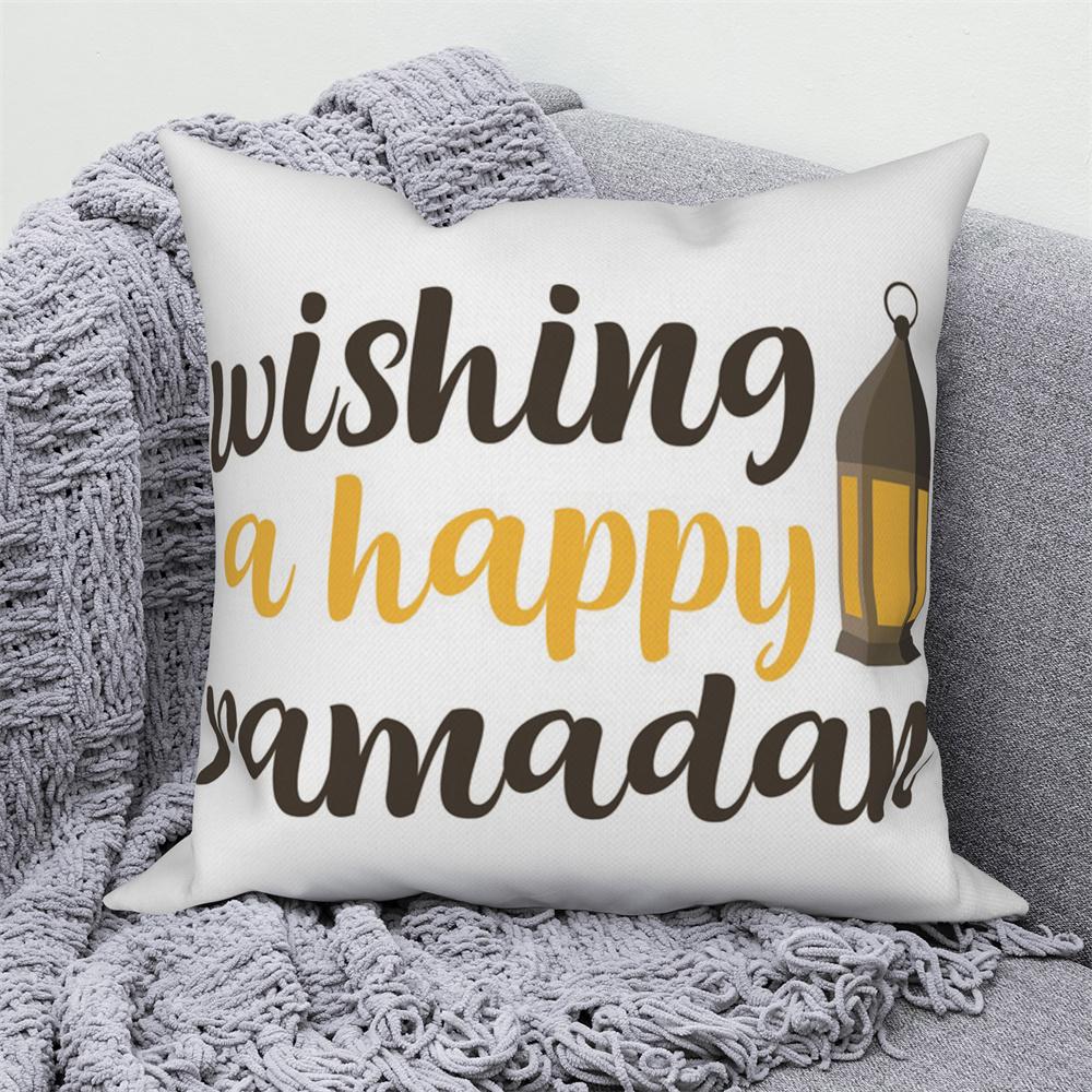 Mosque Muslim Home Sofa Bed Decor Throw Pillow Cover Gift Islamic Eid Mubarak Ramadan Decorative Cushion