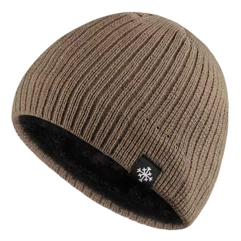 Men's and Women's Autumn and Winter Plush Pullover Hat Knitted Hat with Large Head Circumference Loose Japanese Style Ear Protection Thick Wool Hat
