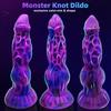 Dildo Monster Dog Dick Simulation Penis Liquid Silicone Mixed Color Harem Expansion Anal Plug SM Sexual Product
