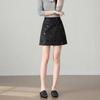 TERRE BLEUE Women's Sequin A-Line Mini Skirt