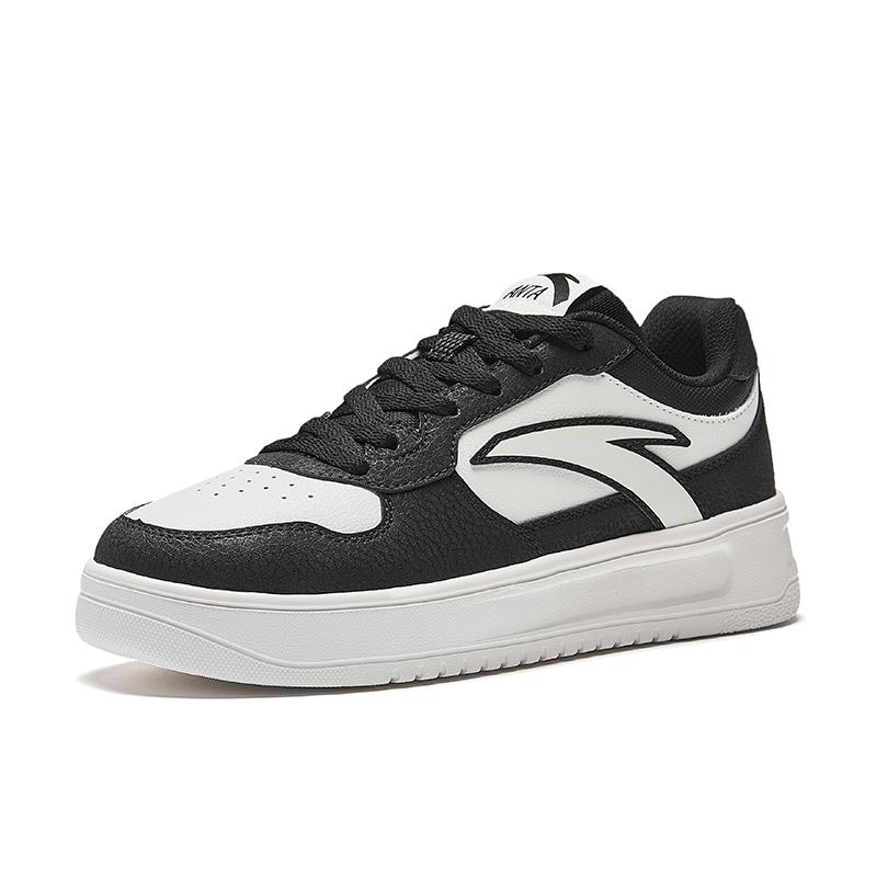 Anta Comfortable Versatile Non-Slip Wear-Resistant Low-Top Skate Shoes Women sneaker White Black 922528003Q-3