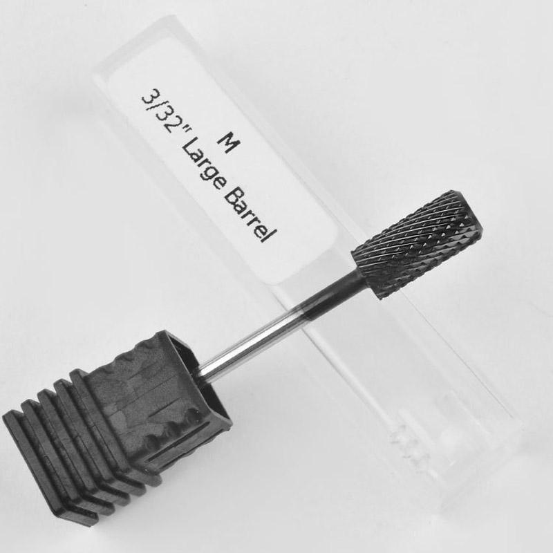 Nail Drill Bits Milling Cutter For Manicure Rotate Black Tungsten Steel Mill Burr Nail Cutter Manicure Pedicure Machine Drill Bit Accessories