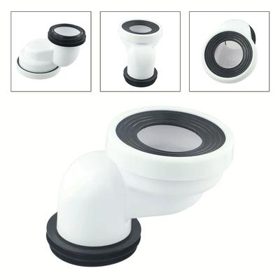 Adattatore Tubo di Scarico WC Connettore Liscio per Vaso WC Raccordi per Tubi di Scarico Ferramenta per Bagno