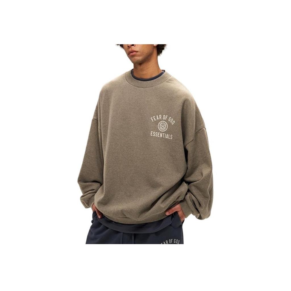 Fear of God Essentials Fleece Crewneck Heather Grey Men Tops 192HO246261F