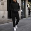 Completo da Ginnastica con Cappuccio da Uomo per Autunno Inverno, Spesso Pullover a Vestibilità Larga Tuta da Corsa, Abbigliamento Casual Atletico per Jogging