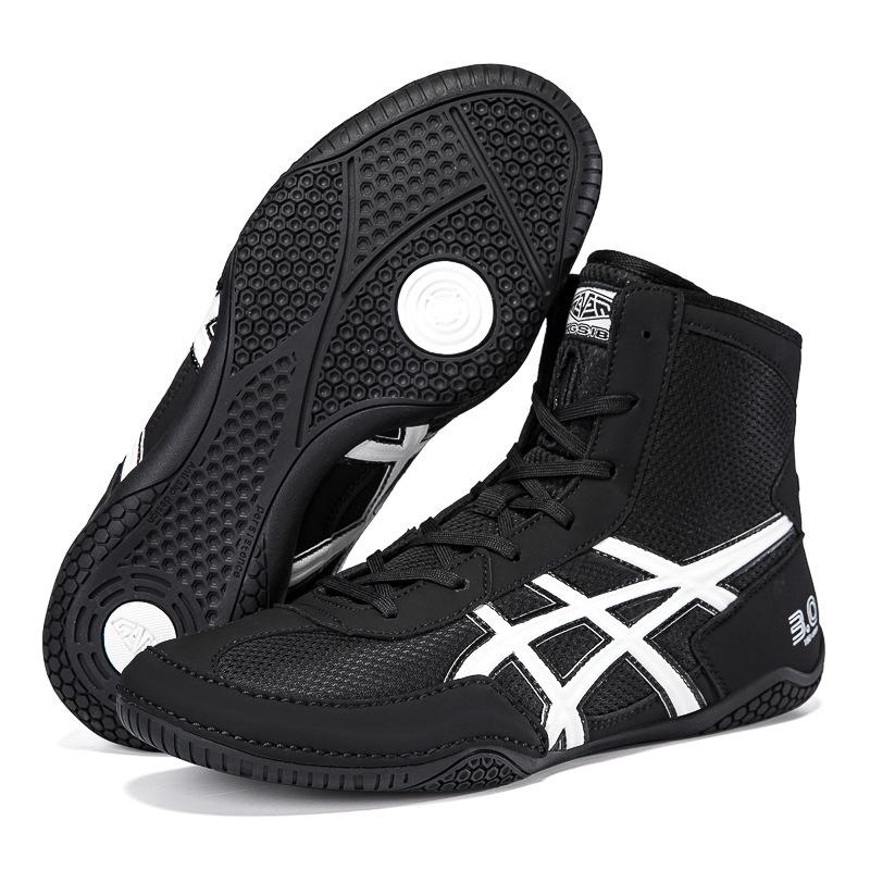 Premium Wrestling, Boxing, and Weightlifting Shoes - Breathable, Wear-Resistant, Ideal for Squats, Deadlifts, and Cross-Training