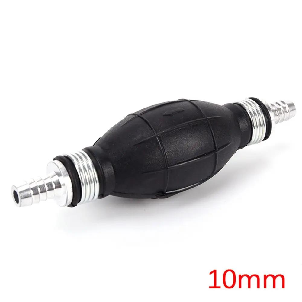 6mm/8mm/10mm/12mm Manual Fuel Pump Rubber Aluminum Hand Primer Oil Petrol Diesel Liquid Transfer Pump Transfer Tools