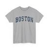 Boston Massachusetts MA Vintage Sports Design Navy Design T Shirt