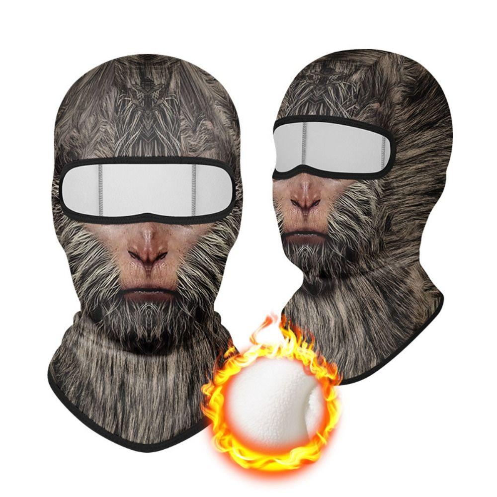 Multi-function Fleece Balaclava Plush MTB Face Mask Winter Bicycle Full Face Cover  for Men Women