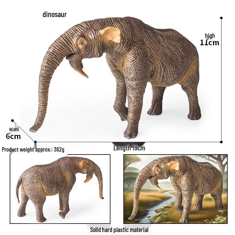 Wildlife Elephant Simulation Toy: African & Asian Elephant Model for Children