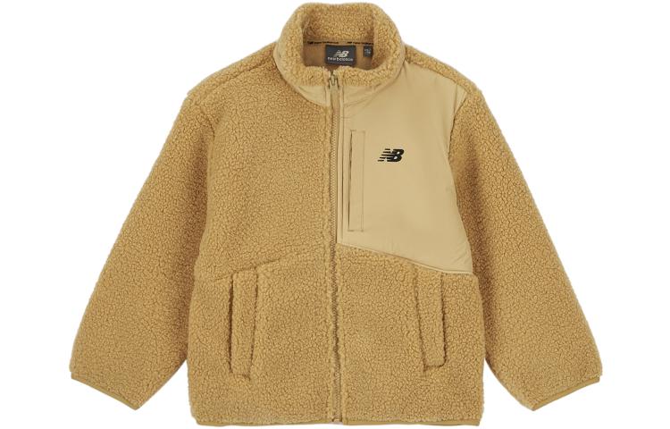 New Balance Kids Jackets Stand Collar Thickened 4DD3S073-BEI 130